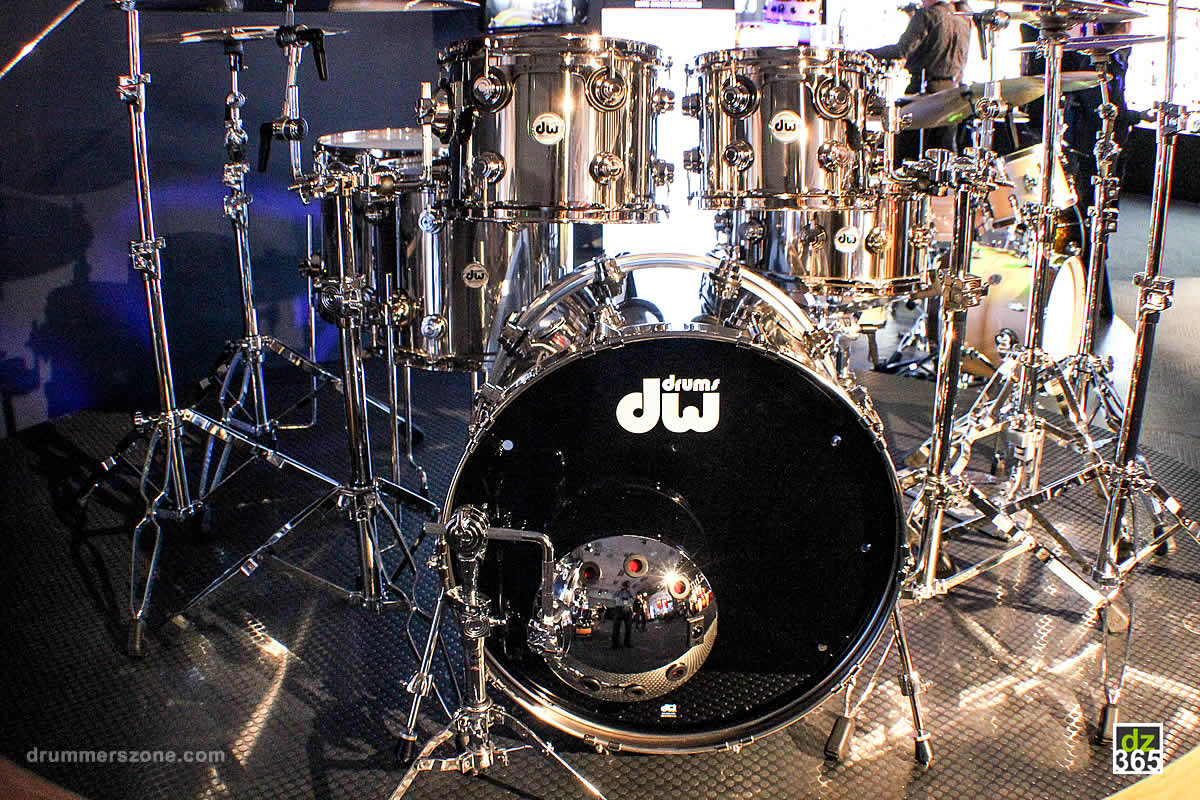 Drummerszone news - DW Drums' first full Stainless Steel drum kit