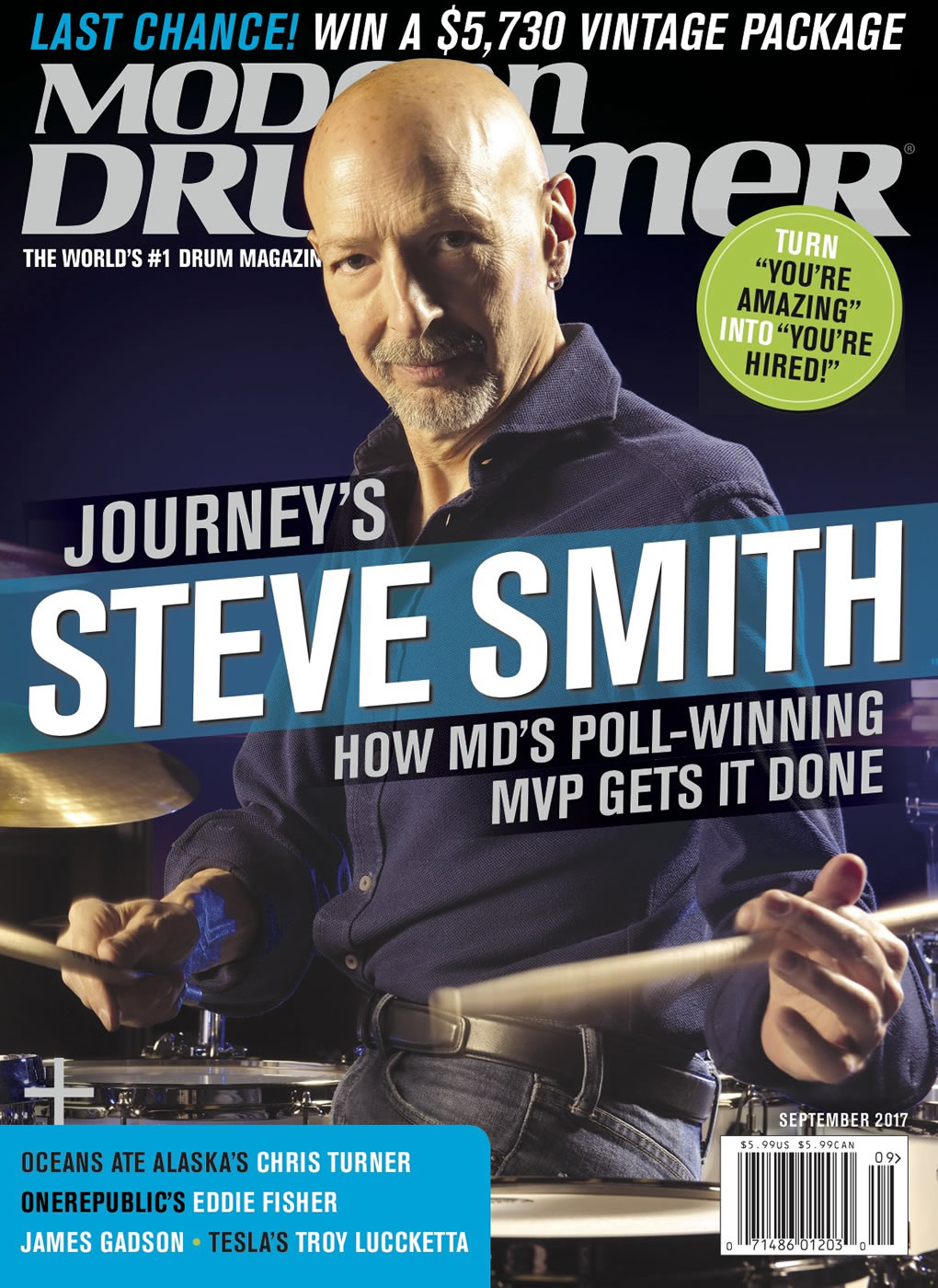 Drummerszone news - Steve Smith's incredible RRHF acceptance speech