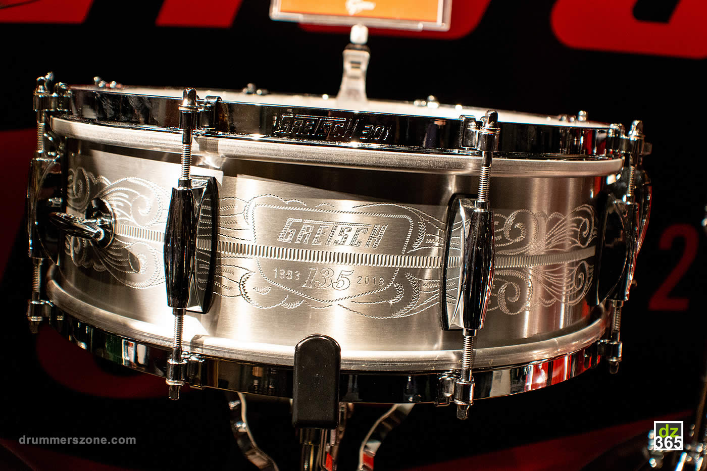 The Gretsch 135th anniversary commemorative snare drum